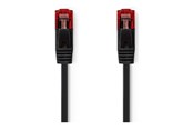 Kabel sieciowy - Nedis CCGL85215WT05 networking cable - Czarny - 0.5m - CCGL85215WT05