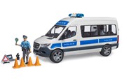 Samochody i pojazdy - Bruder   Mercedez-Benz Sprinter Police vehicle with police officer toy - BR2683