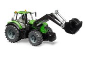 Samochody i pojazdy - Bruder Deutz 828 TTV tractor with frontloader toy - BR3161