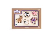 Zabawki dla niemowląt - Fantorangen & Fantus WOODEN PUZZLE FARM ANIMALS 31.5X22CM - 112063