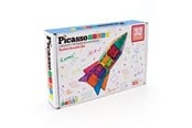 Klocki konstrukcyjne - PicassoTiles Rakietowy Booster Magnetyczne Klocki zestaw 32 sztuki - PT32