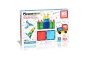Klocki konstrukcyjne - PicassoTiles Diamentowa Seria Magnetyczne Klocki zestaw 63 sztuki zestaw konstrukcyjny - PT63