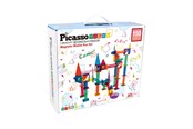 Klocki konstrukcyjne - PicassoTiles 150-elementowy zestaw Tor Kulkowy - PTG150