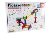 Klocki konstrukcyjne - PicassoTiles 50-elementowy zestaw Tor Kulkowy - PTG50