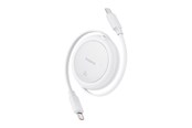 Kabel USB - Baseus Free2Pull Mini USB-C to USB-C 60W 1 (white) - P10364500211-01