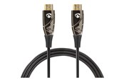 Kabel wyswietlacza - Nedis HDMI cable with Ethernet - HDMI / audio - 100 m - CVBG3400BK1000
