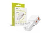 Telefon - Adapter i Ladowarka - Mobile Origin Travel adapter 25W - EU/US/UK/AU - white - TAD25-2P-WHT
