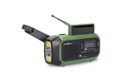 Radio DAB i budzik - Nedis Emergency Radio - DAB+/FM - Dynamo - Solar- 2500 mAh Powerbank - DAB+/FM - Mono - RDDBCR2000GN