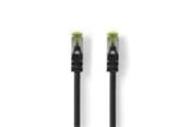 Kabel sieciowy - Nedis CAT7 Network Cable | S/FTP | RJ45 Male | RJ45 Male - Czarny - 0.25m - CCGL85420BK025