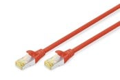 Kabel sieciowy - DIGITUS CAT 6A S-FTP - 0.25m - Czerwony - 0.25m - DK-1644-A-0025/R