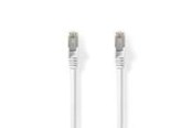 Kabel sieciowy - Nedis Cat 8.1 Network Cable | S/FTP | RJ45 Male | RJ45 Male - Biały - 20m - CCGL85520WT200