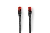 Kabel sieciowy - Nedis CCGL85900BK500 networking cable - Czarny - 50m - CCGL85900BK500