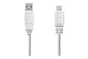 Kabel USB - Nedis - USB cable - USB to Micro-USB Type B - 1 m - CCGP60410WT10
