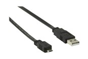 Kabel USB - Nedis - USB cable - USB to Micro-USB Type B - 1 m - CCGP60505BK10