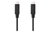 Kabel USB - Nedis - USB cable - 24 pin USB-C to 24 pin USB-C - 1 m - CCGT64750BK10