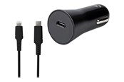Telefon - Adapter i Ladowarka - Nedis car power adapter - 24 pin USB-C - 20 Watt - CCPDL20W111BK