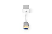 Adapter Sieciowy  (karta sieciowa, serwer druku, itp.) - Nedis USB Network Adapter USB 3.2 Gen1 1Gbps USB-A Male RJ45 Female 0.20 m - CCTB61950AL02