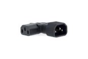 Kable - rózne - Nedis Extension Plug | IEC-320-C13 | IEC-320-C14 | Angled Left - CEGB11903BK