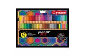 Przybory do pisania i rysowania - STABILO - Pen 88 fineliner ARTY cardboard wallet of 65 colors - 201128