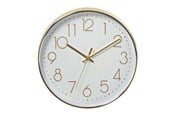 Dekoracje - Nedis Easy To Read Numbers - clock - quartz - wall mountable - 30 cm - gold - CLWA015PC30GD