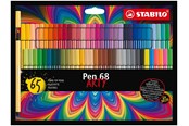 Przybory do pisania i rysowania - STABILO - Pen 68 ARTY cardboard wallet of 65 colors - 204074