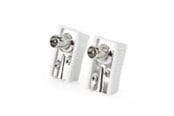 Kabel antenowy, zlacze - Nedis IEC (Coax) Connector | Angled | Male | Nickel Plated - CSGB40900WT