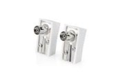 Kabel antenowy, zlacze - Nedis IEC (Coax) Connector | Angled | Female | Nickel Plated | 75 Ohm - CSGB40920WT