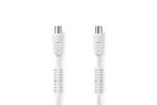 Kabel antenowy, złącze - Nedis Coax Cable | IEC (Coax) Male | IEC (Coax) Female | Nickel Plated - CSGL40020WT30