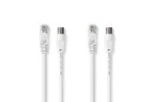 Kabel antenowy, zlacze - Nedis CSGL4500WT15 coaxial cable - CSGL4500WT15