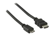 Kabel wyswietlacza - Nedis HDMI cable with Ethernet - 2 m - CVGB34500BK20