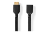 Kabel wyswietlacza - Nedis HDMI extension cable with Ethernet - 2 m - CVGB35090BK20