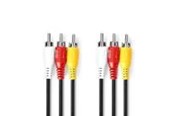 Kabel wyswietlacza - Nedis Composite Video Cable | Nickel Plated | 480p | 1.50 m | Round | PVC | Black - CVGL24300BK15