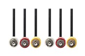 Kabel wyświetlacza - Nedis video / audio cable - composite video / audio - 5 m - CVGP24300BK50
