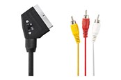 Kabel wyswietlacza - Nedis video / audio cable - composite video / audio - 1 m - CVGP31130BK10