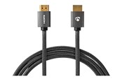 Kabel wyswietlacza - Nedis HDMI cable with Ethernet - 3 m - CVTB34000GY30