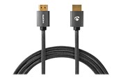 Kabel wyswietlacza - Nedis HDMI cable with Ethernet - 5 m - CVTB34000GY50
