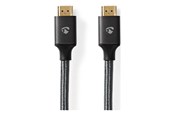 Kabel wyswietlacza - Nedis HDMI cable with Ethernet - 3 m - CVTB35000GY30