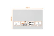 Konferencja i prezentacja - Nobo Bezramkowa magnetyczna tablica sucho?cieralna Infinity, 900 x 600 mm - 1915714
