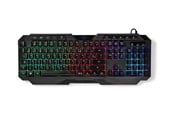 Klawiatura - Nedis - keyboard - wired gaming - AZERTY - French - black - Klawiatura gamingowa - Francja - Czarny - GKBD110BKFR