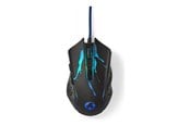 Myszka - Nedis Gaming - mouse - USB - black - Myszy - Optyczny - 6 - Czarny - GMWD210BK