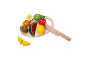 Zabawki drewniane - Classic World Wooden Cutting Fruit with Cutting Board 17 pcs. - 2824