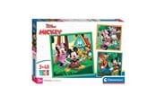 Puzzle - Clementoni Jigsaw Puzzle Super Color Square Mickey and Friends 3x48pcs. Podłoga - 25298