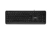 Klawiatura - Nedis - keyboard - QWERTY - US International - black - Klawiatury - Universal - Czarny - KBMU200BKUS