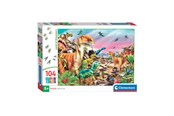 Puzzle - Clementoni Jigsaw Puzzle Super Color Trolls 3 104pcs. Podłoga - 25768