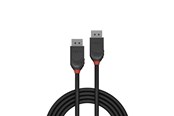 Kabel wyswietlacza - Lindy Black DisplayPort 1.2 Cable - 2m - 36492