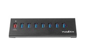 USB hub - Nedis UHUBUP3810BK - hub - 8 ports USB hub - 8 - USB 3.2 - Czarny - UHUBUP3810BK