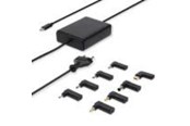 Ladowarka do laptopa - Nedis notebook-adapter | GaN | 100 W | 5 / 9 / 12 / 15 / 20 V DC | 3.0 / 5.0 A - NBAU100110BK