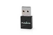 Kabel USB - Nedis Network Dongle | Wi-Fi | AC600 | 2.4/5 GHz (Dual Band) - WSNWM610BK