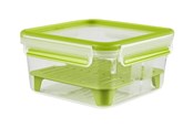 Akcesoria kuchenne - EMSA CLIP & GO - food storage container - green transparent - 1.3 L - 3110600386