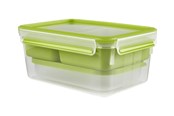 Akcesoria kuchenne - EMSA CLIP & GO - food storage container - green transparent - 2.2 L - 3110600385